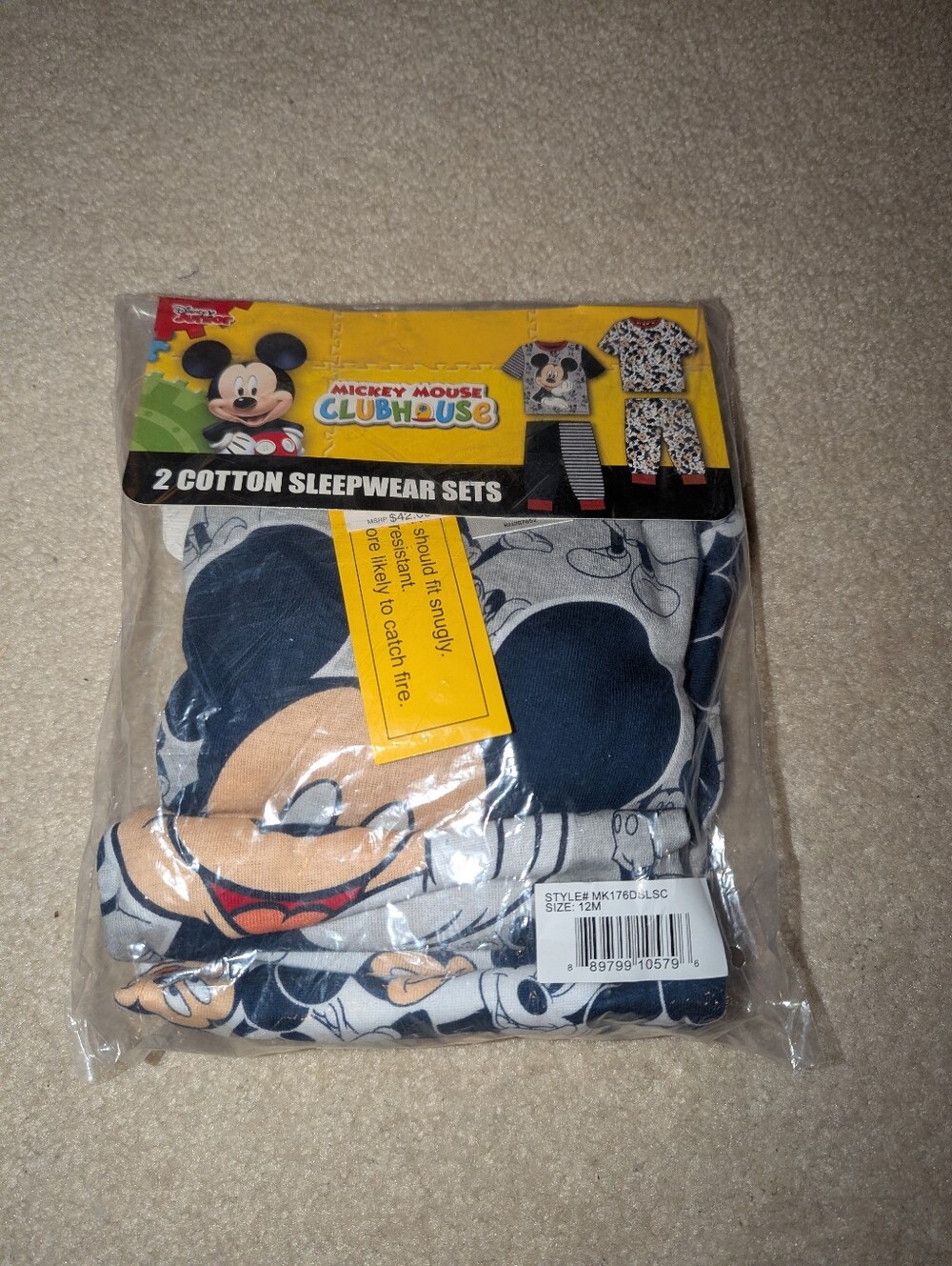 Nwt 4pc Mickey mouse Pjs - Picture 6 of 10